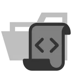 Script Opened SVG Icon